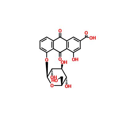 大黃酸-8-β-D-吡喃葡萄糖苷|34298-86-7