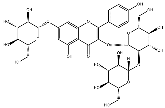山柰酚-3-O-槐二糖-7-O-葡萄糖苷_55136-76-0
