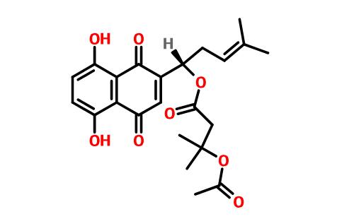 β-乙酰氧基異戊酰阿卡寧_CAS:69091-17-4